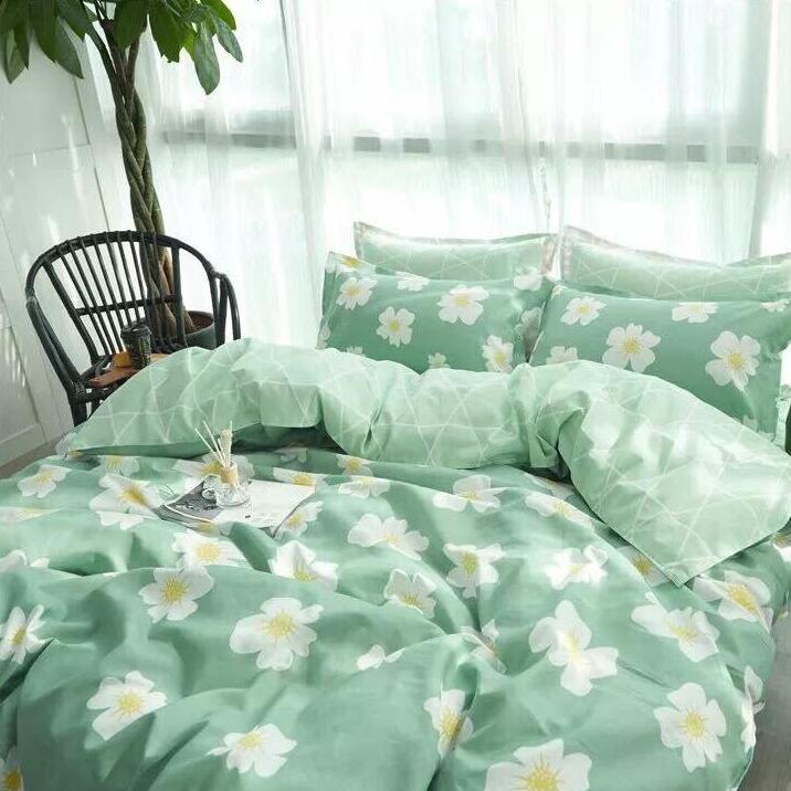 BỘ CHĂN GA GỐI MAI TRẮNG + RUỘT CHĂN HÈ.