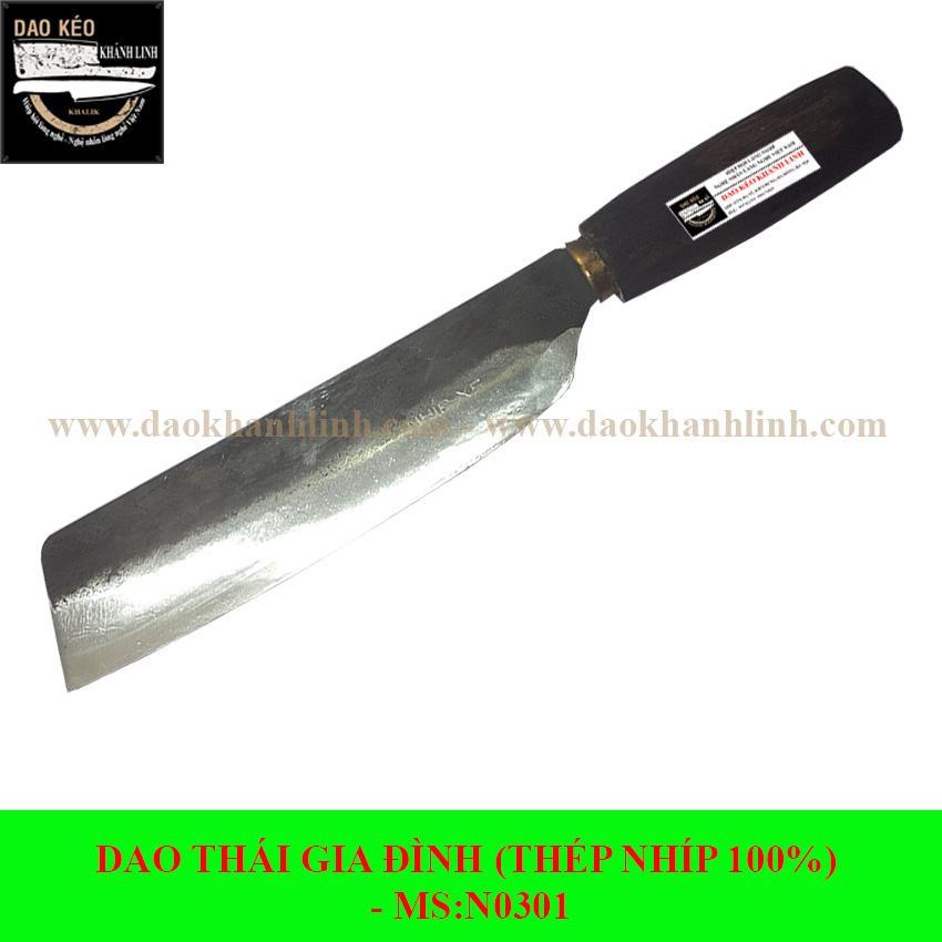Bộ dao nhà bếp Khánh Linh - Đa Sỹ làm bằng nhíp ô tô MS01 (dao bài thái, dao chuối bột)