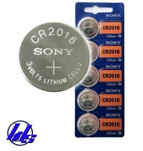 Pin CR2016 Sony Lithium 3V - Vỉ 5 viên