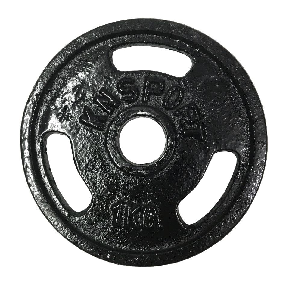 Bộ 2 tạ MIẾNG gang 10kg (Đen)