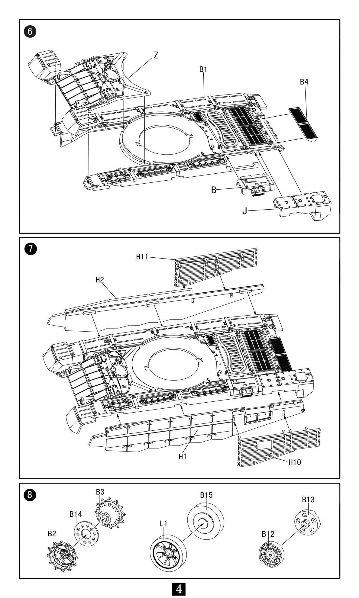 Mô hình lắp ghép xe tăng T-90MS