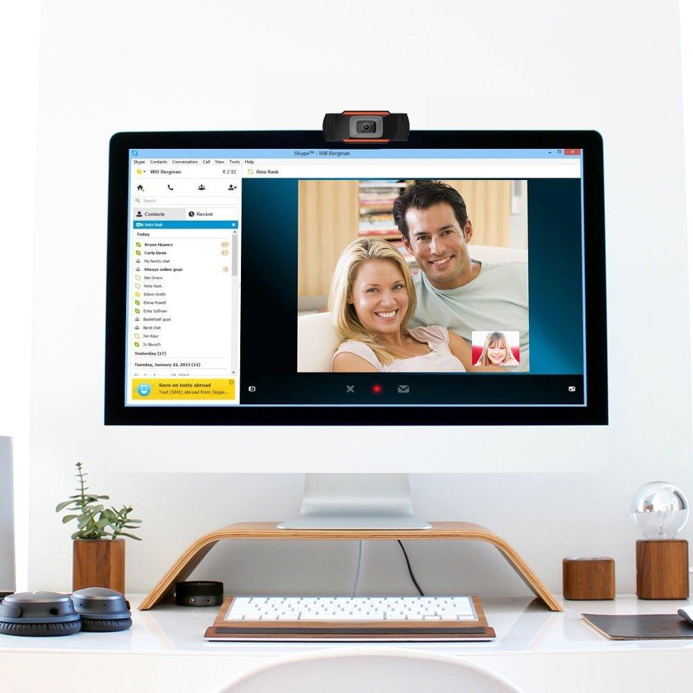 Usb Webcam A870 Plug and Play Web Camera with Microphone for Video Calling and Recording for PC Desktop Laptop Mac