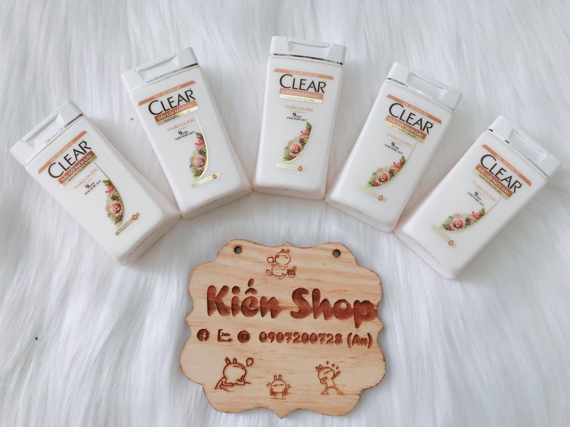 Combo 5 chai Dầu gội clear Thảo dược  50gr