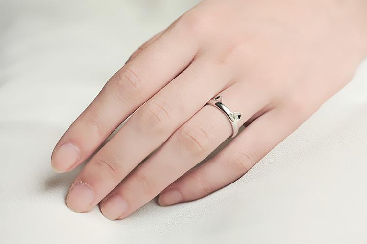 Nhẫn tai mèo dễ thương phong cách Hàn Quốc