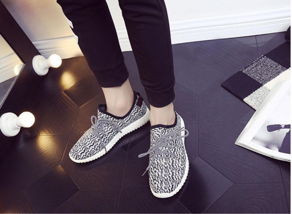 Giày sneaker nữ vải Xám lông chuột