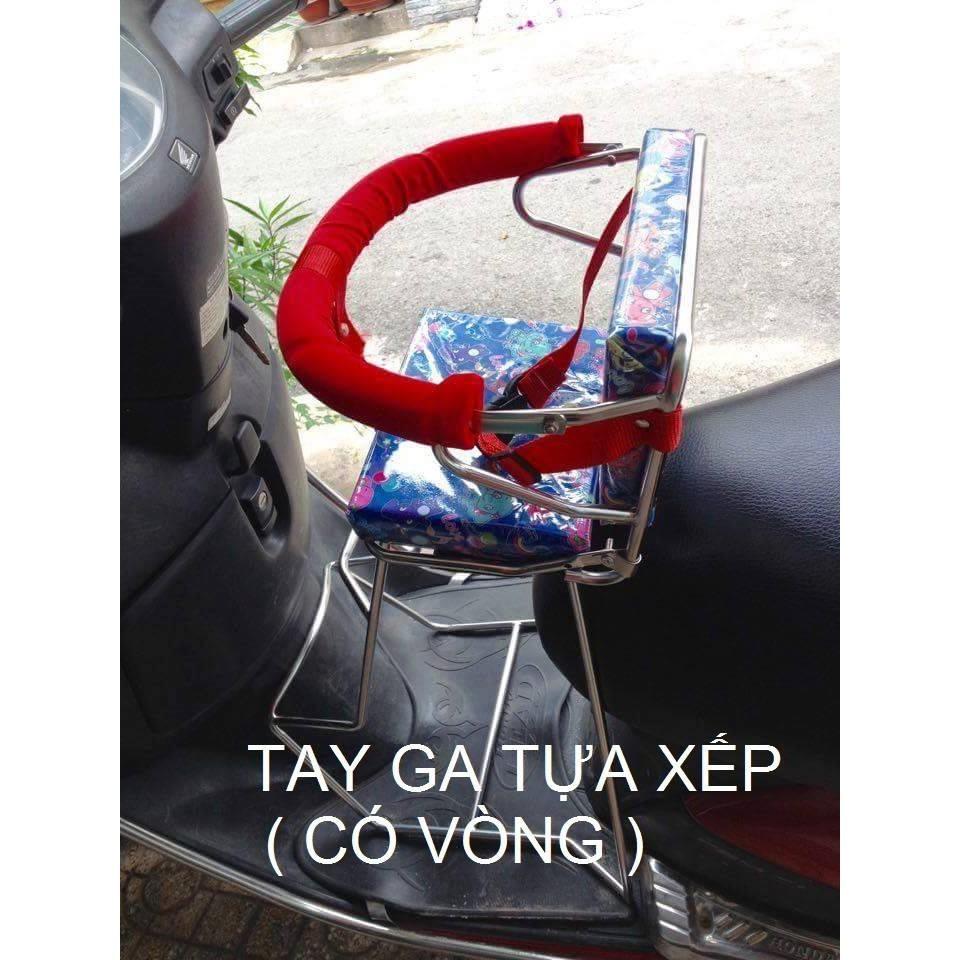[HCM]ghế ngồi xe tay ga cho bé ( có vòng inox bảo vệ)