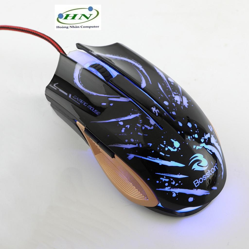 [HCM]Chuột chuyên game Bosston GM100 Led đa màu