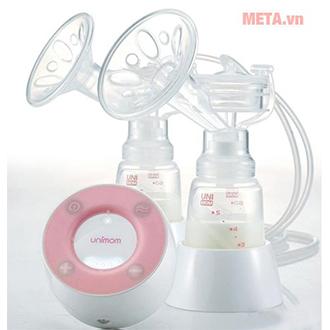 [HCM]Máy hút sữa điện đôi không BPA MINUET UM871692 (Có Pin xạc)