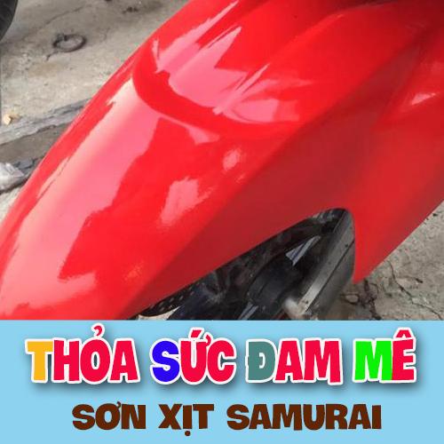 Sơn samurai màu đỏ 23 - Combo màu đỏ nổi bật sơn xịt samurai