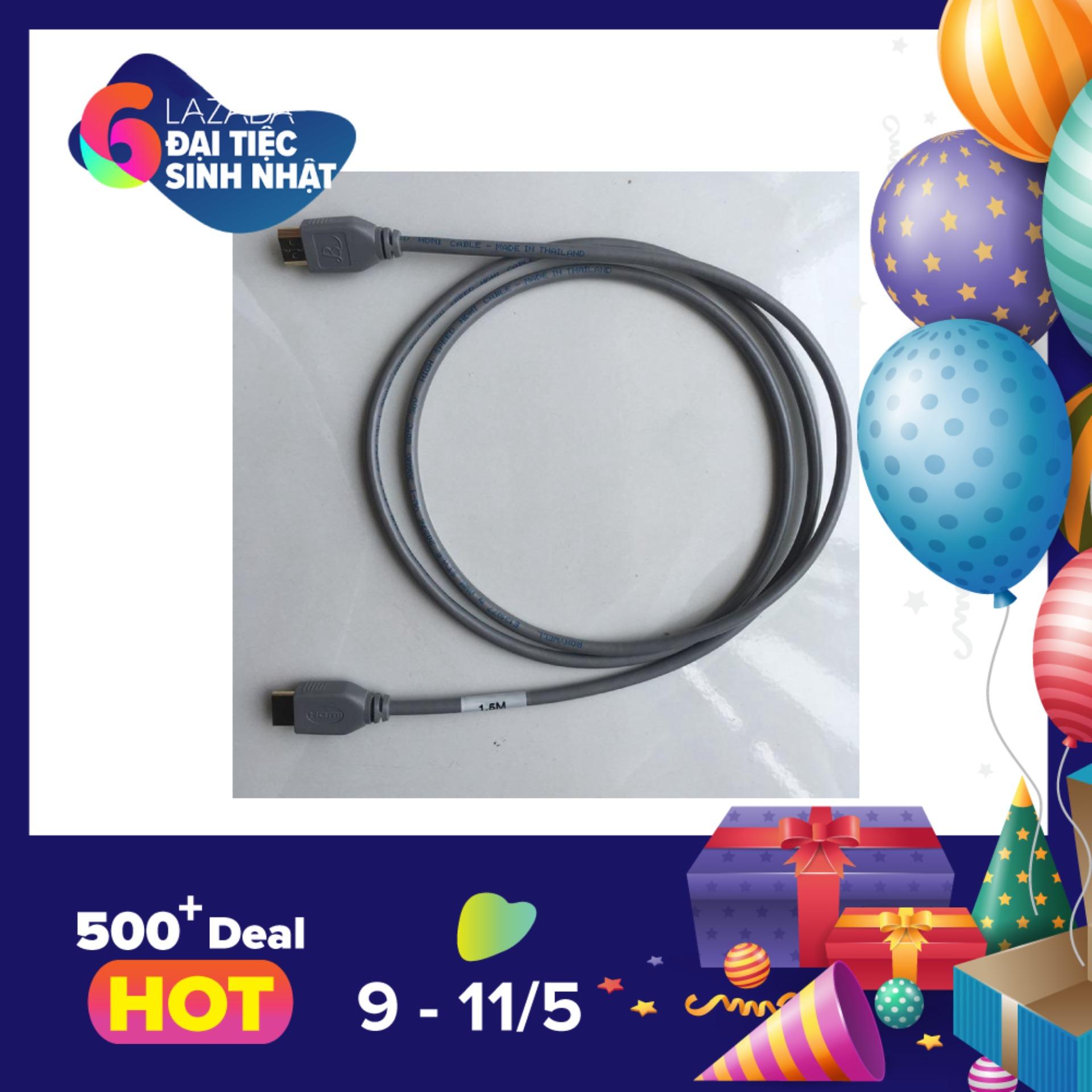Cáp HDMI chuẩn 2.0 hỗ trợ 4K dài 1.5m hiệu Romywell Thái Lan