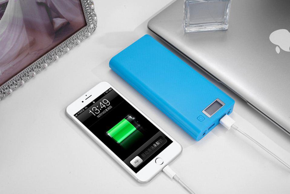 8-Cell Backup Battery Box with 2 Led Lights