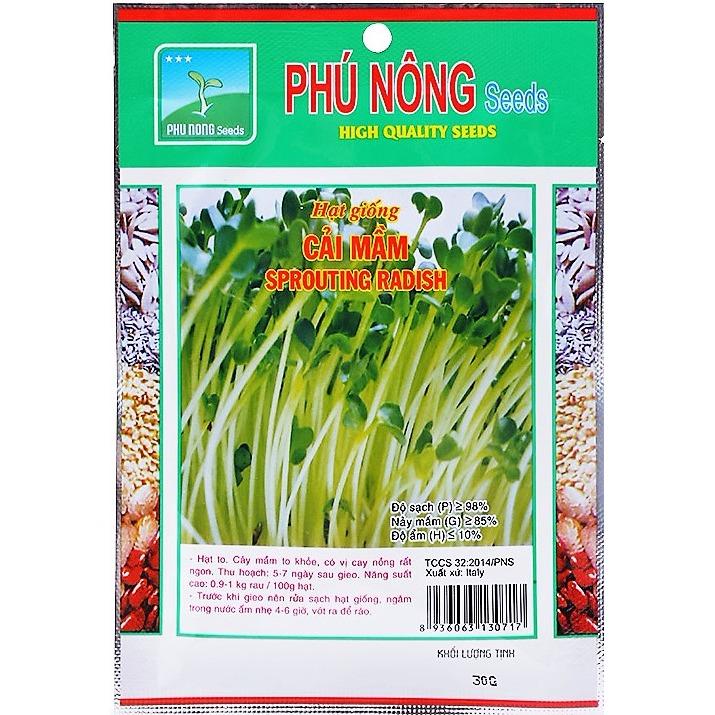 [HCM]Hạt giống cải mầm Italia PN - 30g