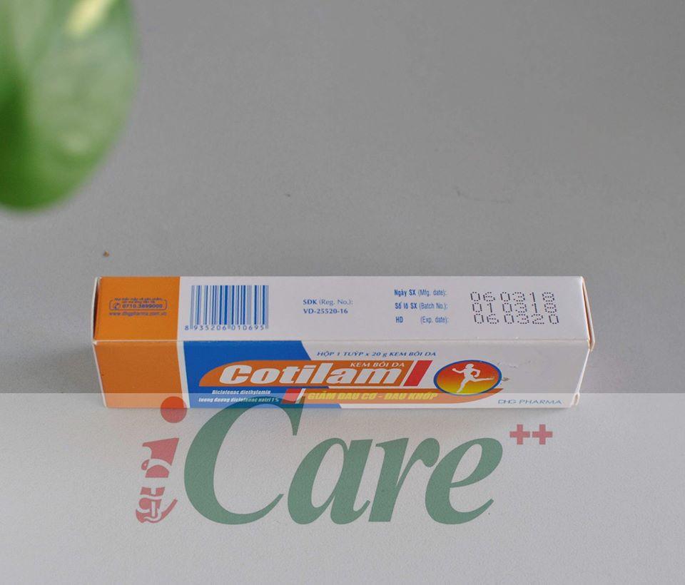 COTILAM - KEM BÔI GIẢM ĐAU TẠI CHỖ