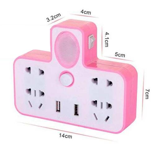 Ổ cắm điện 2 cổng USB có đèn ngủ