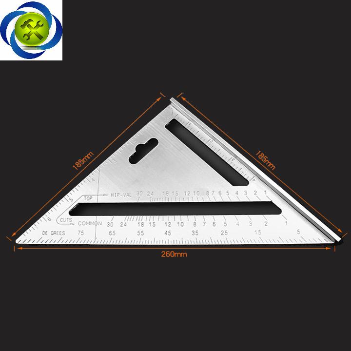 [HCM]Thước tam giác nhôm MAYA 200mm
