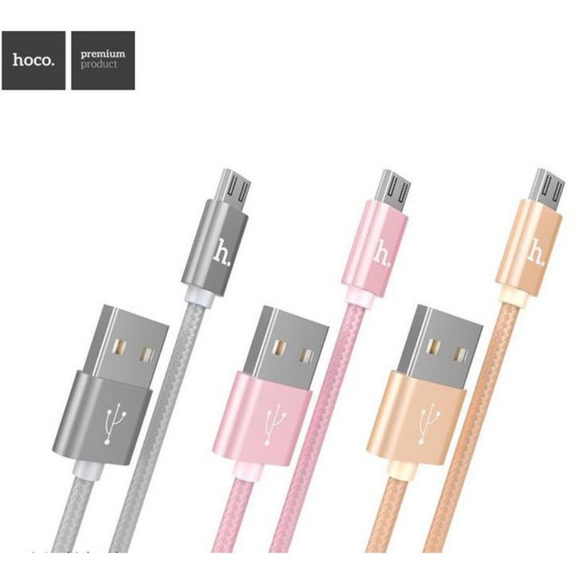 Cáp sạc microUSB Hoco X2 cho Android - dài 1m (Vàng) - Hãng phân phối chính thức