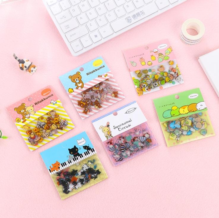 Sticker dán trang trí (80 miếng dán) các loại