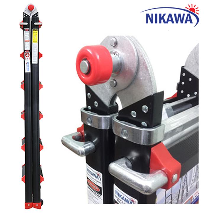 Thang nhôm gấp trượt Nikawa Nhật Bản NKB46 - 6,1m TẢI TRỌNG 250KG