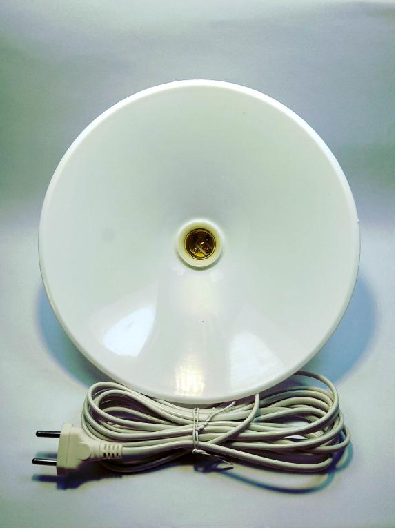 chao đèn hình đĩa 25cm + dây dài 3 mét (bộ 1 sản phẩm)