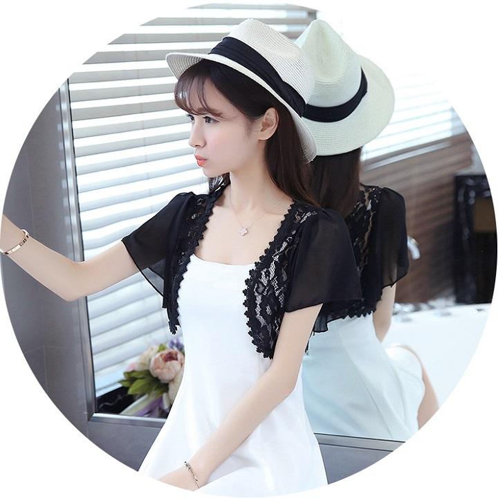 [HCM]Áo khoác ren tà ngắn 06 C107