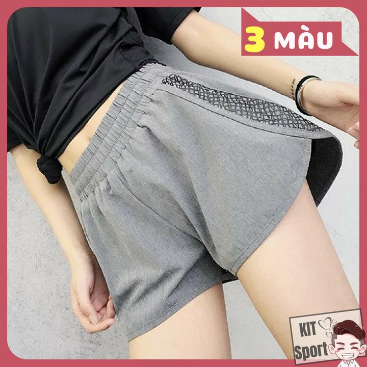 Quần short đùi thể thao nữ Laro - Cửa hàng phân phối KIT Sport - Hàng nội địa Trung(Women Short,đồ tập quần áo gym,mẫu ngắn, thể dục,thể hình, Yoga, Aerobic,Zumba Fitness)