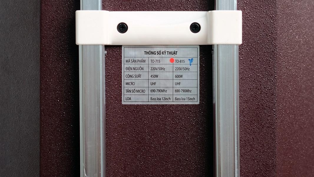 Loa kéo di động Oris TO-815
