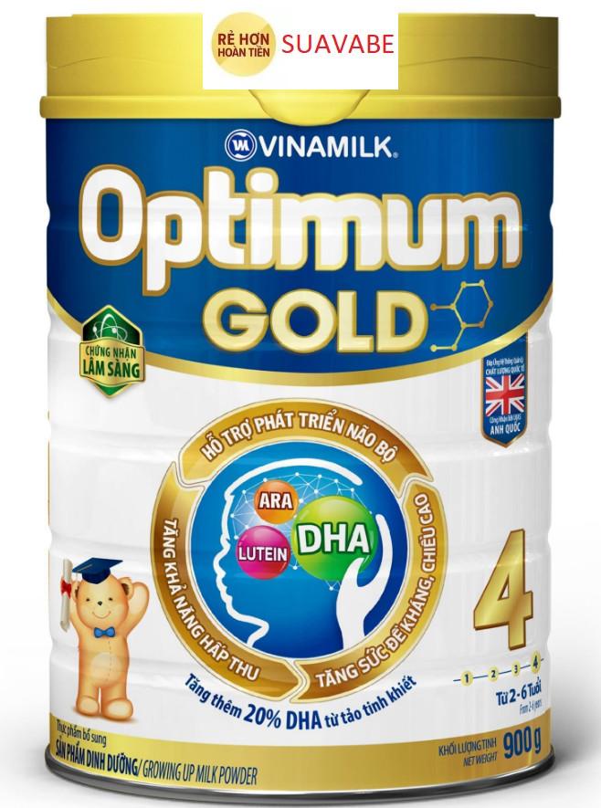 Sữa bột Vinamilk Optimum Gold 4 850g / 1450g (Hộp thiếc) 2024