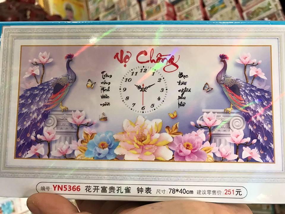 Tranh đính đá cao cấp vợ chồng yn5366