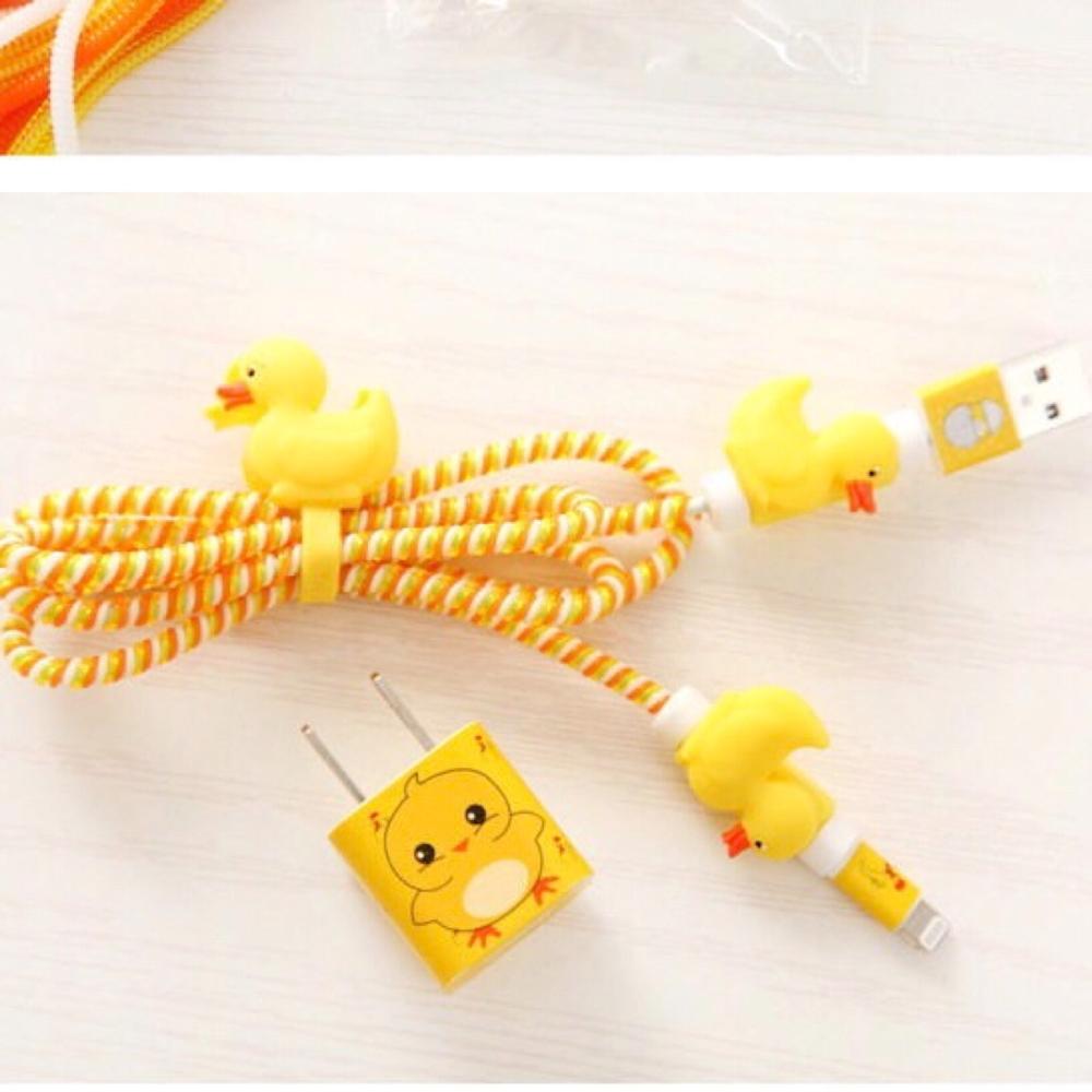Bộ bảo vệ Cáp Sạc iPhone Vịt vàng