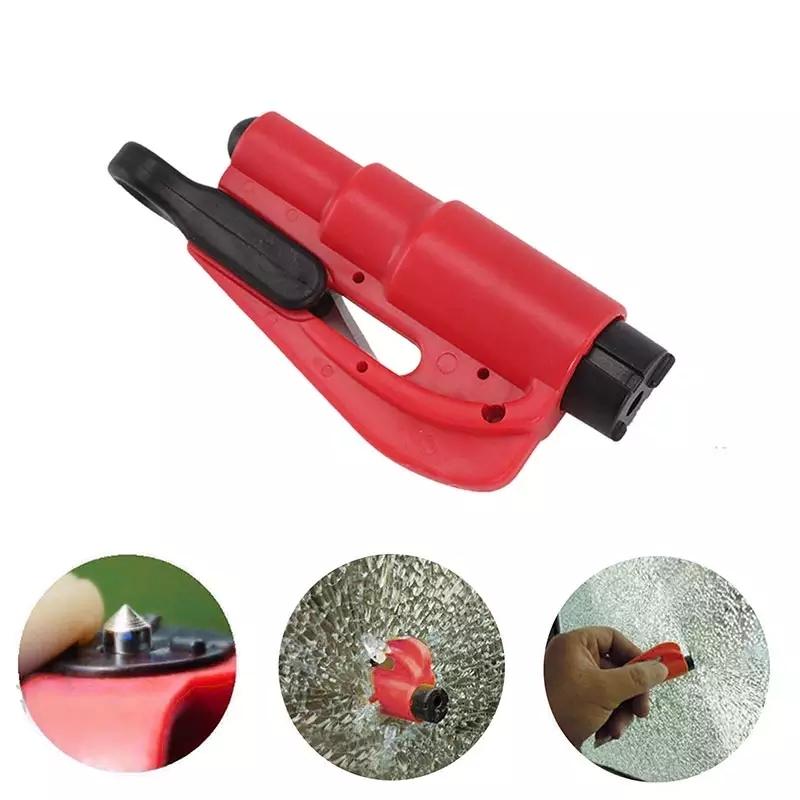 Móc khóa dụng cụ phá kính và cắt dây an toàn xe hơi 2 in 1 MH18 ( đỏ)