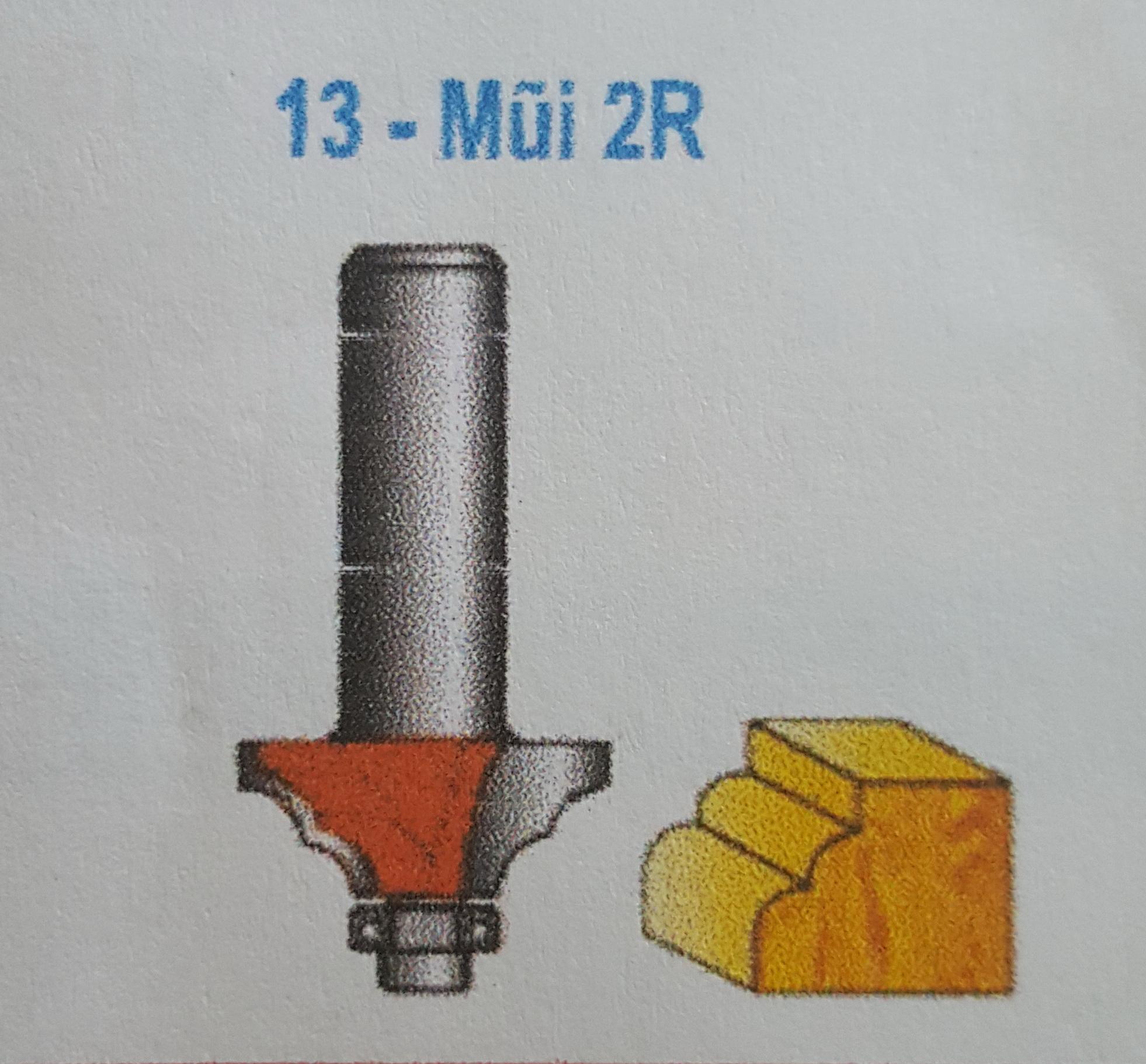 MŨI PHAY GỖ 2 HÌNH 25MM