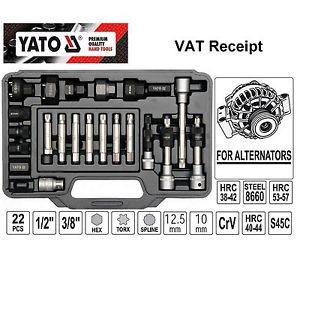 Tuýp mở đai ốc puly máy phát 22 chi tiết Yato