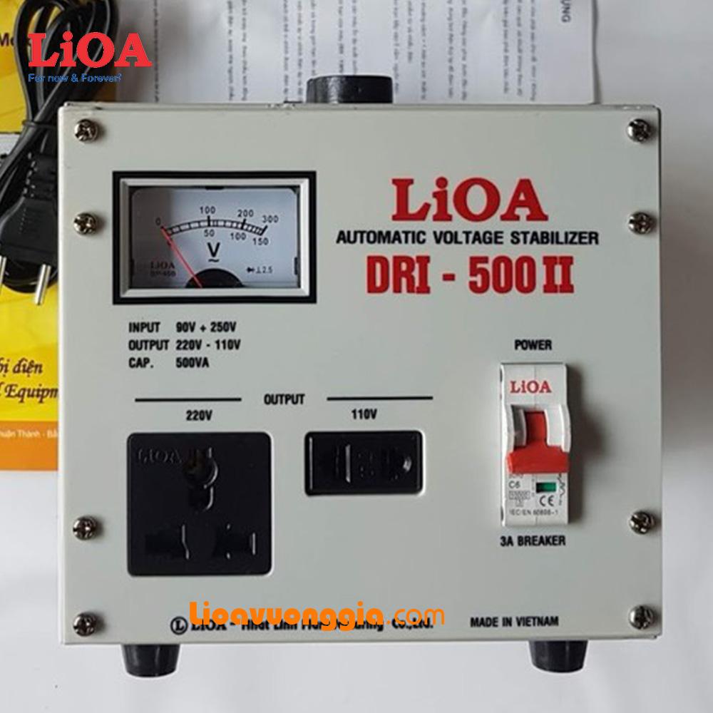 Ổn áp 1 pha LiOA 500VA thế hệ mới DRI-500II