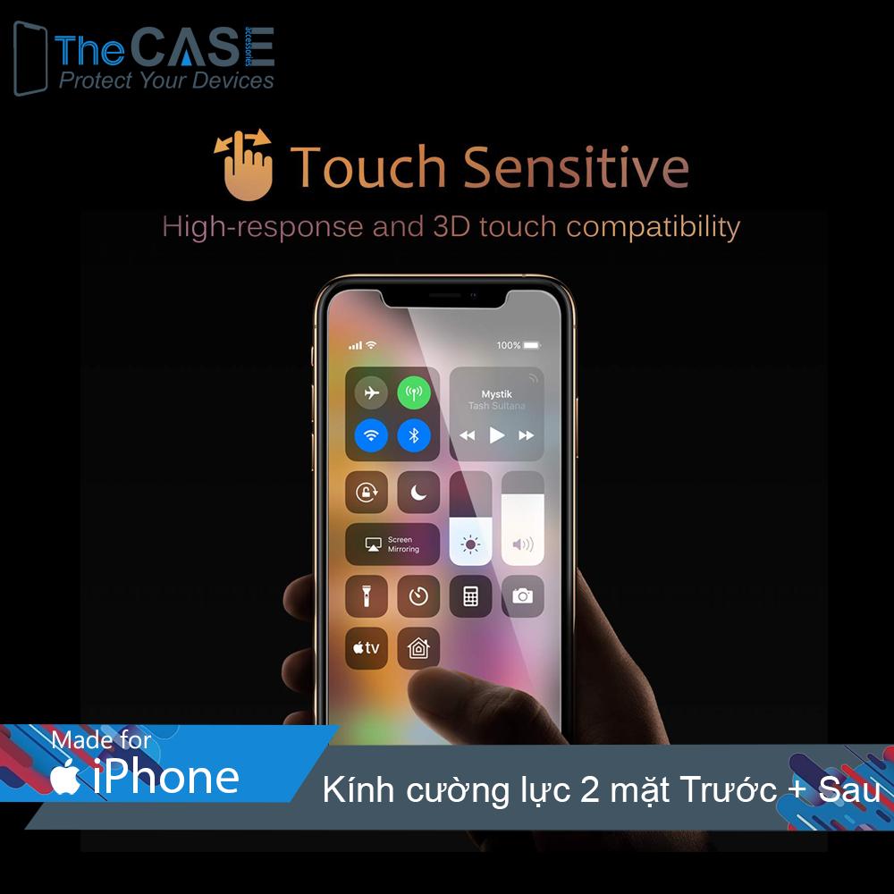 Cường Lực trong suốt 2 Mặt Trước Và Sau iPhone XS Max (The Case)