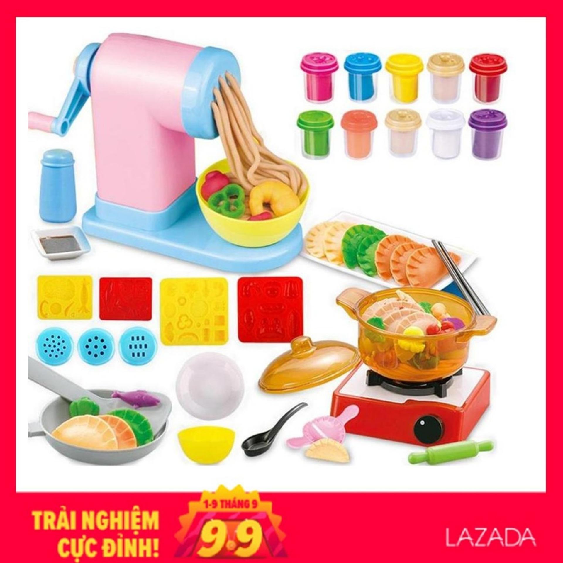 Bộ đất nặn Máy làm Bún, làm mỳ: đã gồm 5 hộp đất nặn - MS