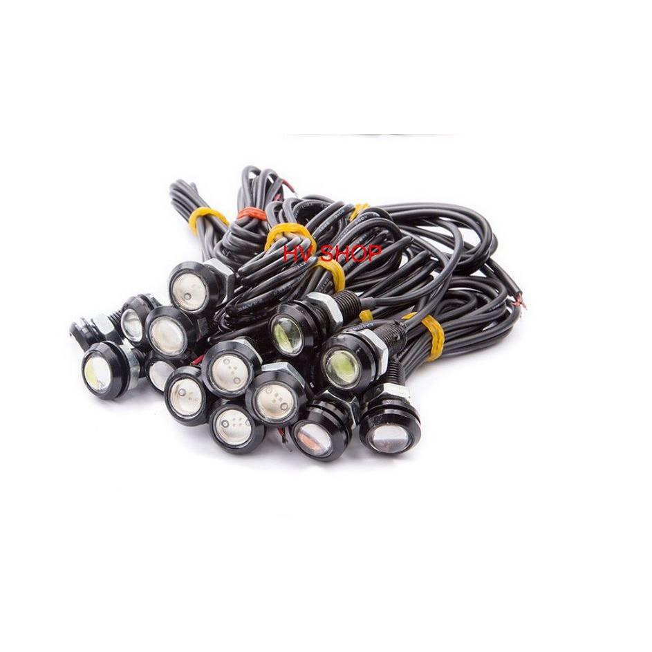 Xinhan nut ao xe may Bộ 2 Đèn Xi Nhan nút áo xe máy ( sáng xanh đậm ) ( 1 cặp )