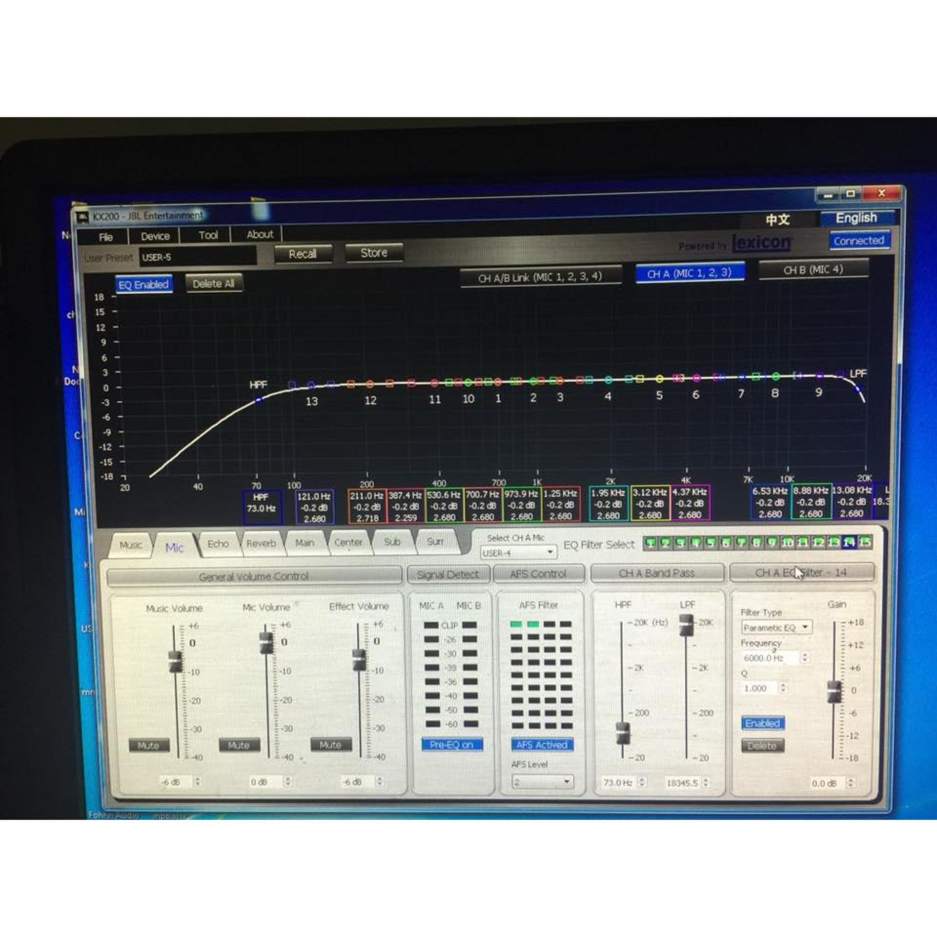 Mixer JBL KX200
