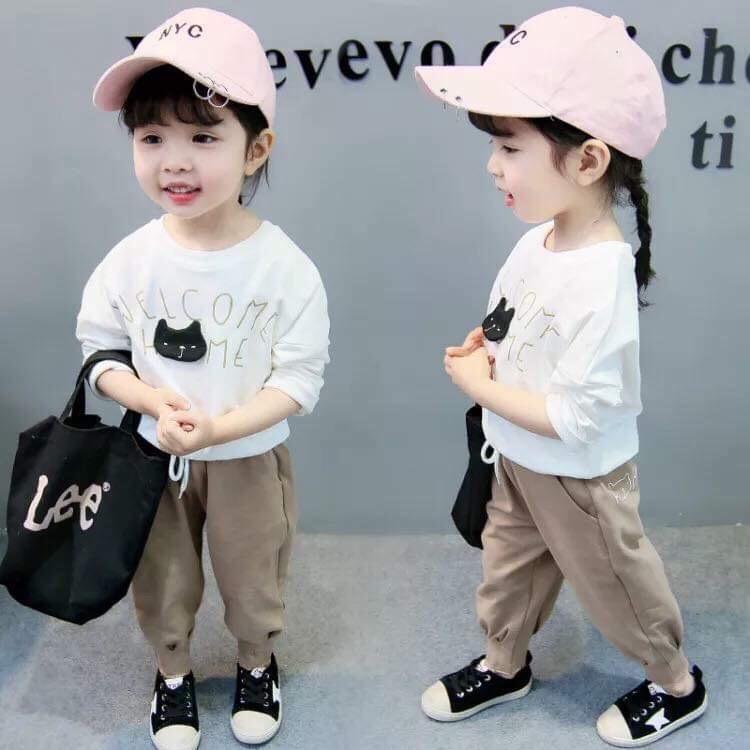 Bộ đồ thu đông welcome Home Bo059