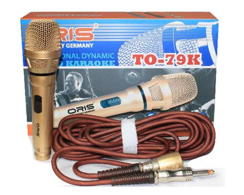 MICRO KARAOKE CÓ DÂY ORIS TO-79K VỎ THÉP SIÊU HÚT ÂM