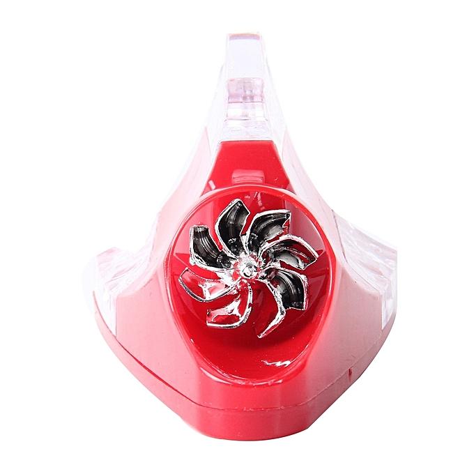 Vây cá mập trang trí nóc xe hơi giả ăng-ten (Đèn LED chạy bằng năng lượng gió) (Màu Đỏ)