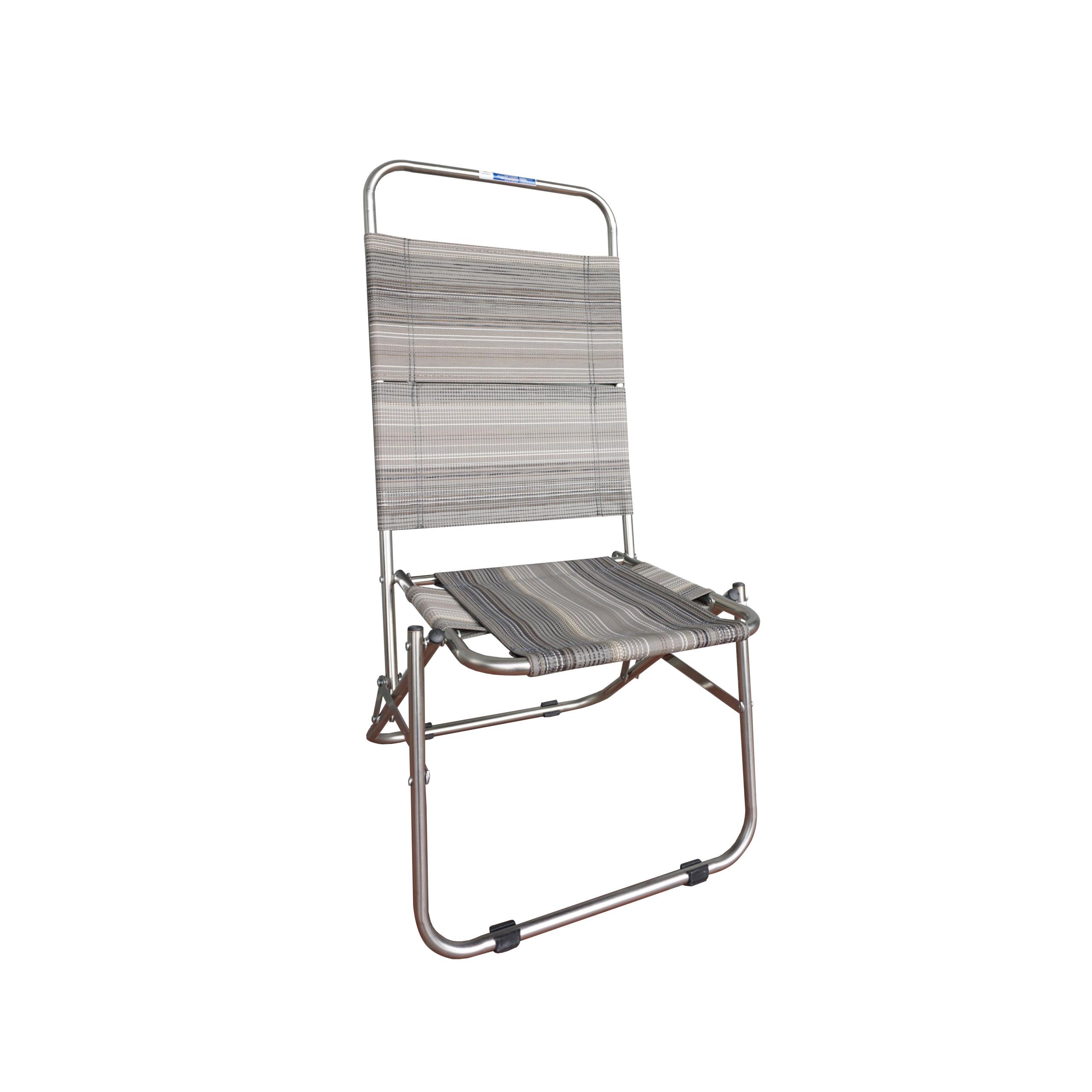Ghế Xếp Lưới Inox Lưng Cao