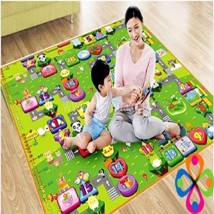 Thảm chơi 2 mặt cho bé Maboshi 1.8m x 2m