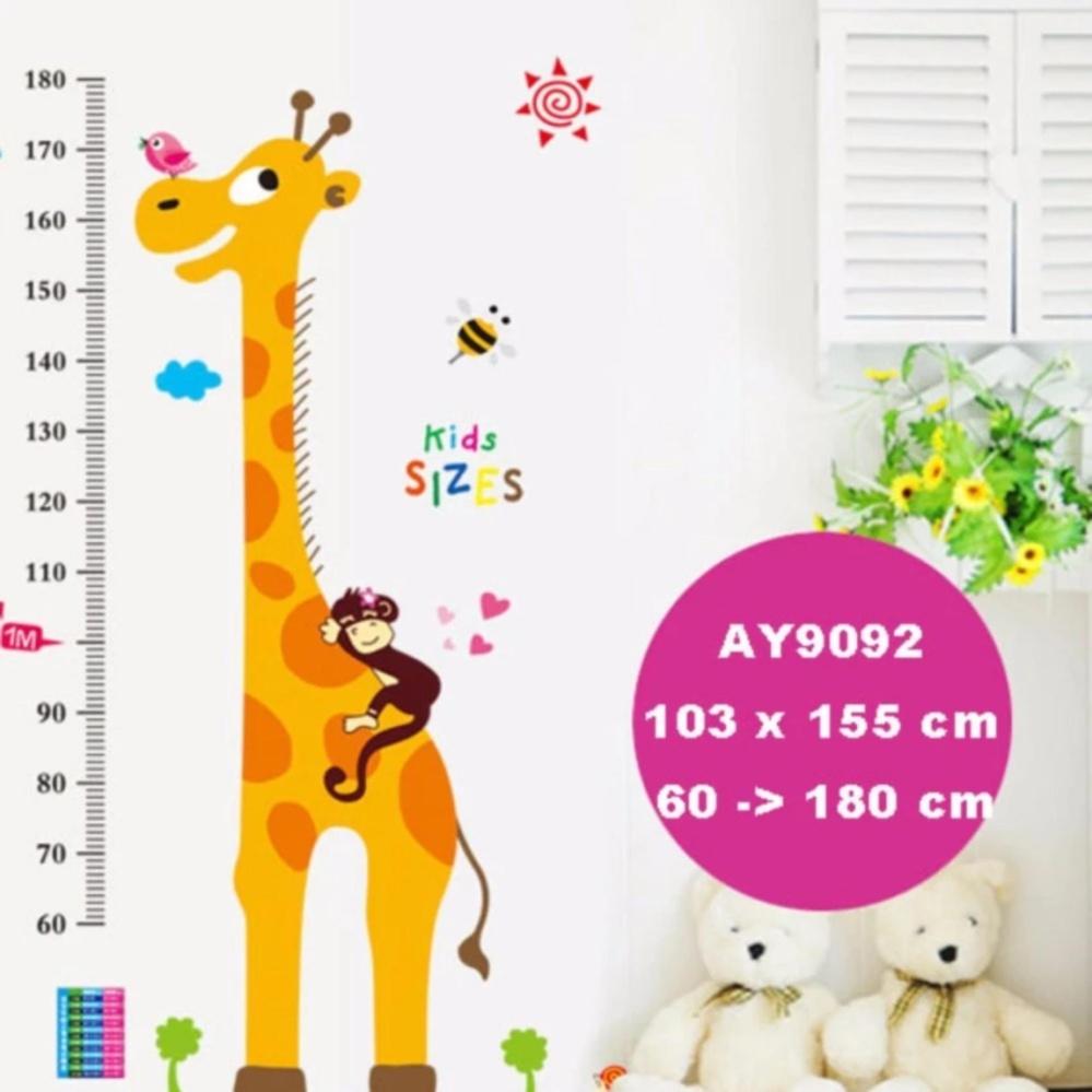 Decal dán tường đo chiều cao- AY9092