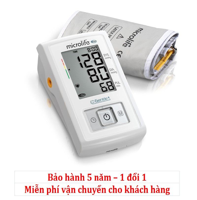 Máy đo huyết áp bắp tay Microlife A3 Basic (Trắng phối xám)