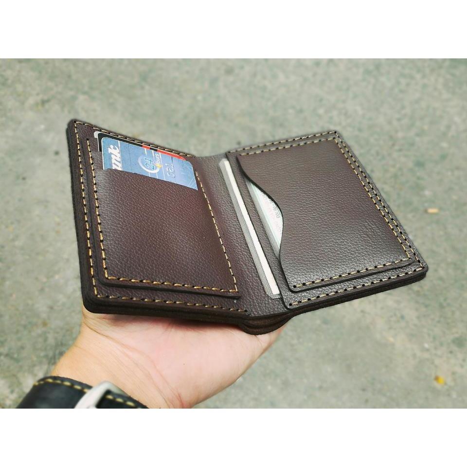 [HCM]Ví nam đứng da bò handmade cao cấp