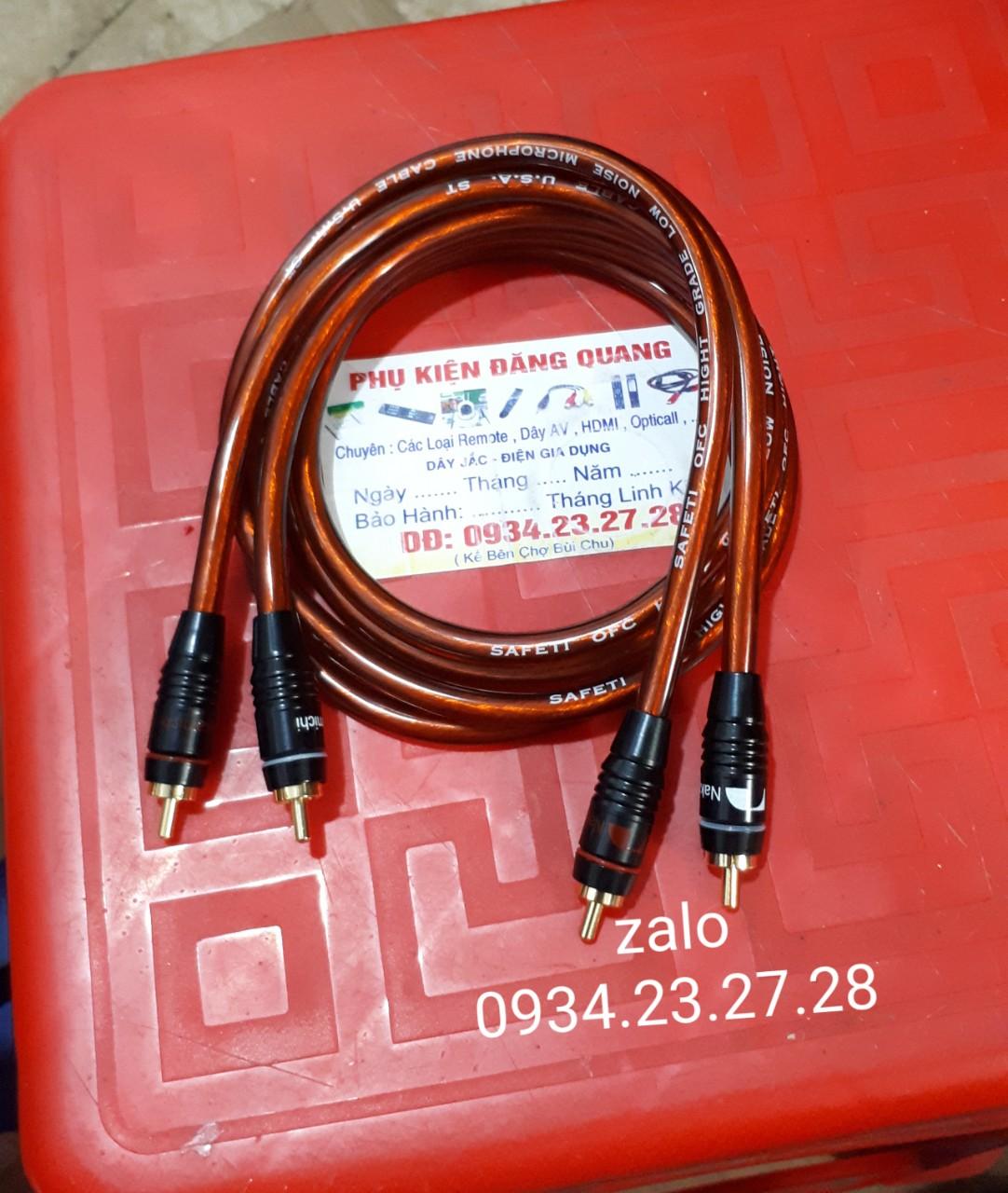 Cặp dây AV ( bông sen )dài 2m nakamichi loại tốt