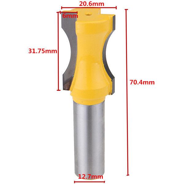Mũi phay gỗ, mũi cung lồi, cốt 12.7mm
