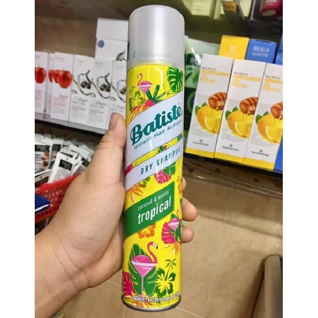 Dầu gội đầu khô Batiste Dry Shampoo Tropical 200ml