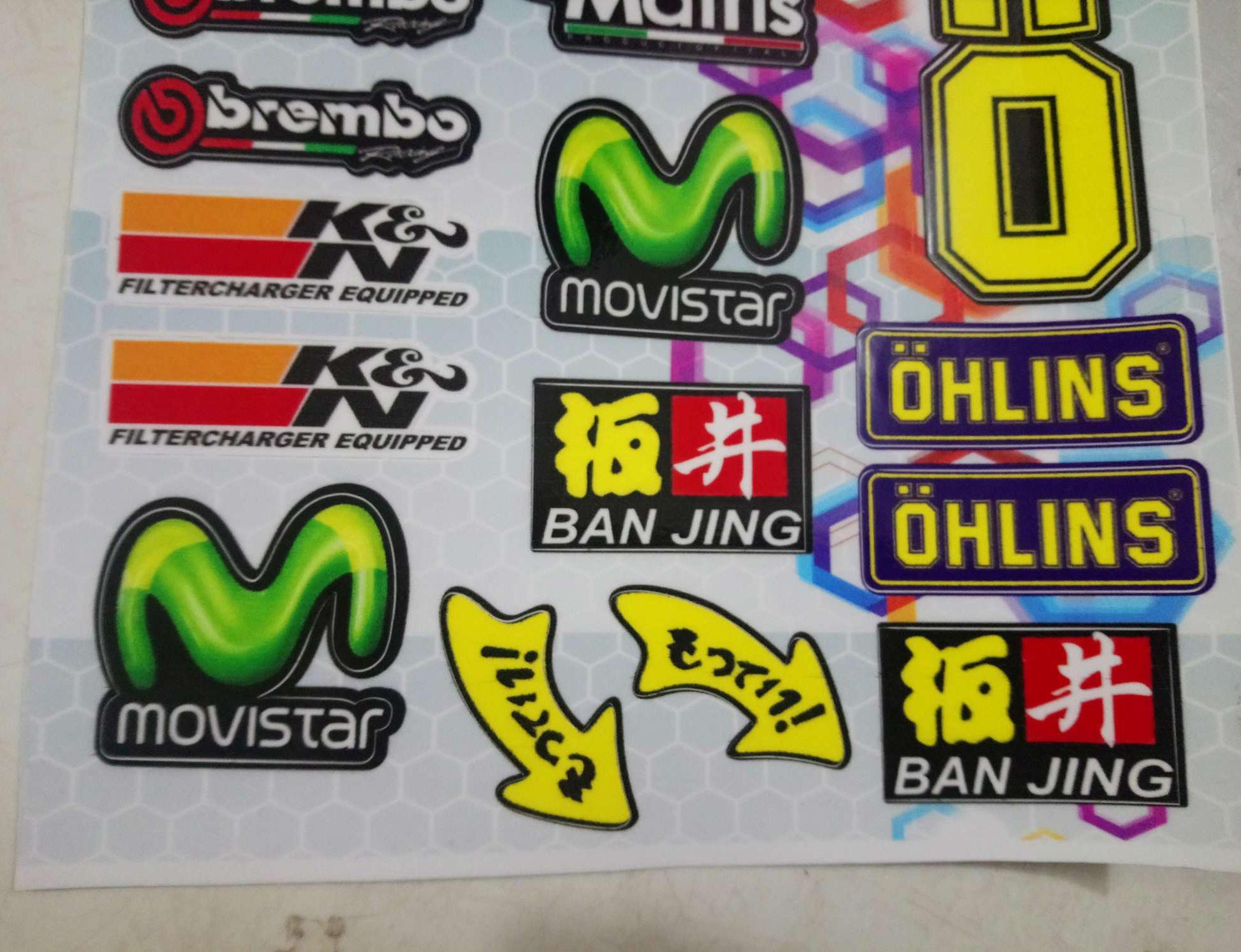 Tem tấm logo dán xe máy trọn bộ 18x25cm