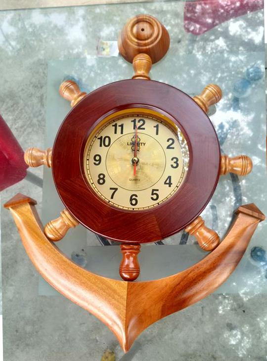 High-Quality Rosewood Wooden Clock, 50cm